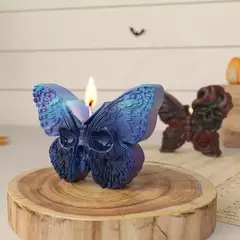 Molde Silicona Mariposa Con Calavera Velas, Jabón, Yeso - comprar online