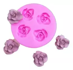 Molde De Silicona Mini Rosas Para Porcelana, Fondant,etc