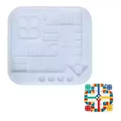 Molde De Silicona Juego Ludo