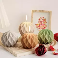 Molde Silicona Esfera Geométrica 3d Para Resina, Jabon - comprar online