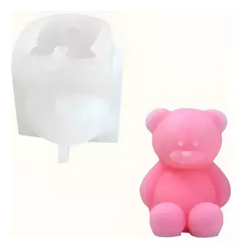 Molde de Silicona Oso Grande Sentado | Perfecto para Velas, Jabones y Manualidades - comprar online