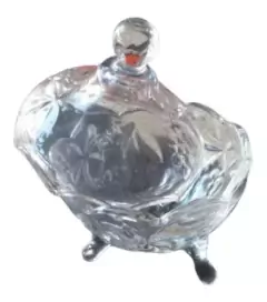 Caramelera Bombonera Vidrio Labrado De Pie - comprar online