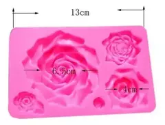 Molde Silicona Rosas Ideal Porcelana Fria, Fondant, Resina Agregar a favoritos - comprar online