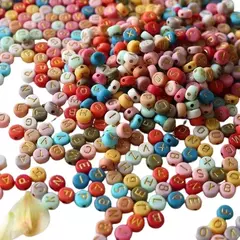 Cuencas De Letras Plasticas Para Pulseras, Collares, Bijou, Etc. - Lua Distribuidora