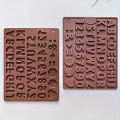 Molde Silicona Abecedario, Números Y Signos - Lua Distribuidora
