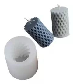 Molde De Silicona Cilindro Texturado