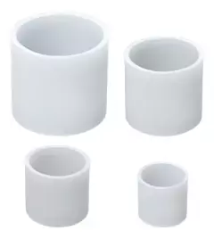 Moldes De Silicona Set de 4 Cilindros Liso
