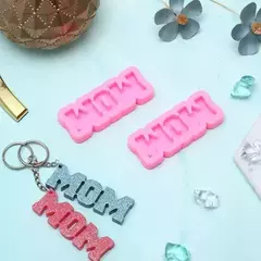 Molde Silicona Mom Llavero Resina, Jabón, Yeso, Manualidades - comprar online