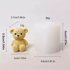 Molde De Silicona Oso Peluche 3d Ideal Velas, Jabones, Yeso - comprar online