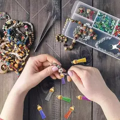 Flecos De Gamuza Con Capuchon Borlas Para Bijou Llaveros en internet