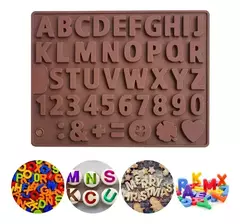 Molde Silicona Abecedario, Números Y Signos