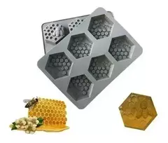 Molde Silicona Panal De Abejas X6 Hexagonal Para Jabon Vela en internet