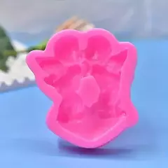 Molde Silicona Dos Angelitos Sobre Corazon Porcelana Etc - tienda online