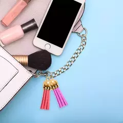 Flecos De Gamuza Con Capuchon Borlas Para Bijou Llaveros - Lua Distribuidora