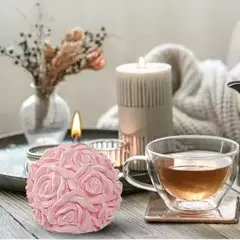Molde De Silicona Esfera Rosas Chica Especial Para Velas - comprar online