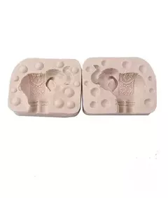 Molde Silicona Doble Elefante Hindú Ideal Velas Yeso Resina - comprar online