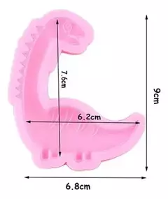 Molde Silicona Dinosaurio Porcelana Fondant Chocolate Resina - comprar online