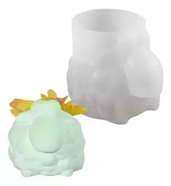 Molde De Silicona Oveja Maceta, Porta Velas Resina, Yeso - comprar online