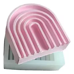Molde Silicona Arcoíris Ancho Ideal Velas, Yeso, Resina - comprar online