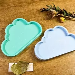 Molde Silicona Bandeja Nube Para Resina, Yeso - tienda online