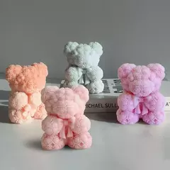 Molde Silicona Oso Rosas Ideal Velas Jabones Yeso Cemento - Lua Distribuidora