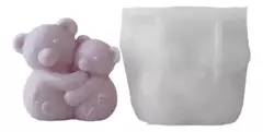 Molde Silicona Osos Abrazados Jabón, Velas, Resina, Yeso