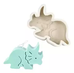 Molde Silicona Dinosaurio Triceratops Jabón, Vela, Resina