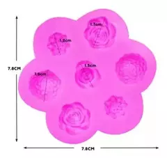 Molde Silicona Mini Rositas Ideal Porcelana Fria, Resina - comprar online