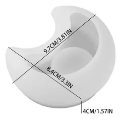 Molde Silicona Porta Vela Para Resina, Yeso - comprar online