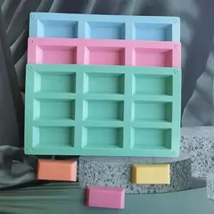 Imagen de Molde Silicona Rectángulos Lingotes Para Jabones, Repostería