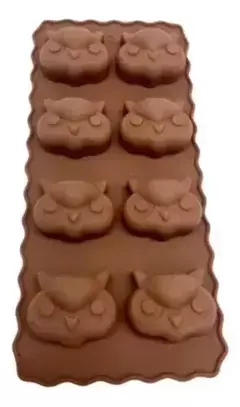 Molde Silicona Buho Lechuza Bombones Chocolate - comprar online