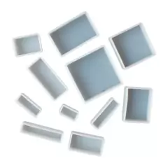 Molde de Silicona Set de 11 Cuadrados y Rectángulos Mixto
