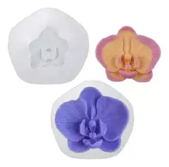 Molde De Silicona Orquidea 3d Para Resina, Porcelana, Etc - Lua Distribuidora
