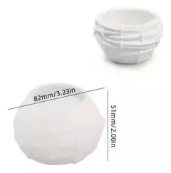 Molde Silicona Contenedor Porta Vela Nido Resina, Yeso en internet