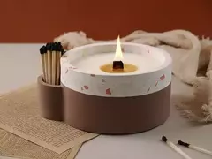 Molde Silicona Porta Vela Grande Resina - Lua Distribuidora