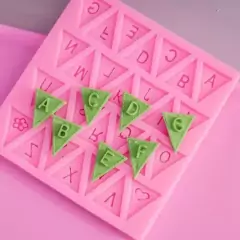 Molde de Silicona Banderines Triangulos