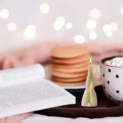 Imagen de Molde Silicona Piernas Cruzadas Ideal Velas, Resina, Yeso