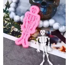 Molde Silicona Esqueleto Calavera Ideal Llavero, Resina - comprar online