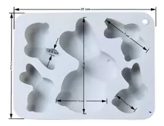 Molde De Silicona Conejos en internet