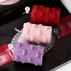 Imagen de Molde Silicona Velón Cilindro Con Corazones Velas, Yeso, Etc