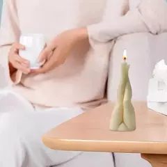 Molde Silicona Piernas Cruzadas Ideal Velas, Resina, Yeso - Lua Distribuidora