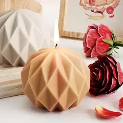Imagen de Molde Silicona Esfera Geométrica 3d Para Resina, Jabon