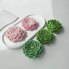 Molde Silicona Suculenta Hexagonal Ideal Velas, Jabones Yeso en internet