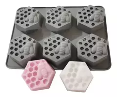 Molde Silicona Panal De Abejas X6 Hexagonal Para Jabon Vela - comprar online