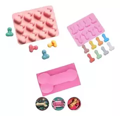 Kit Moldes De Silicona Ideal Despedidas, Chocolate, Resina