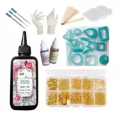 Molde De Silciona + Resina Uv + Kit Accesorios
