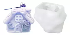 Molde De Silicona Casita 3d Con Doble Diseño Vela, Resina - comprar online