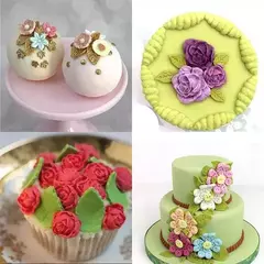 Molde Silicona Rosas Ideal Porcelana Fria, Fondant, Resina Agregar a favoritos en internet