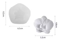 Molde De Silicona Orquidea 3d Para Resina, Porcelana, Etc