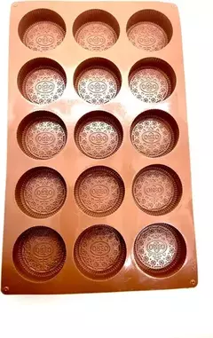 Molde Silicona Galletitas Oreo Reposteria Jabon,velas,resina - comprar online